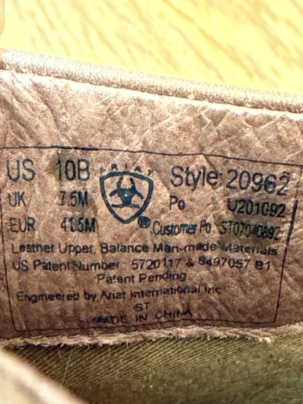 Ariat Braided Brown Leather Slip On Mule Clog Style 20962 Western Wedge Size 10B - Picture 9 of 13